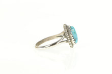 Load image into Gallery viewer, Sterling Silver Oval Turquoise Southwestern Artisan Cabochon Ring