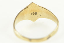 Load image into Gallery viewer, 10K Victorian K Initial Monogram Letter Baby Ring Yellow Gold