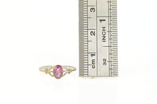 Load image into Gallery viewer, 14K Oval Tourmaline Solitaire Classic Vintage Ring Yellow Gold