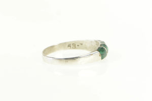 Sterling Silver Malachite Inlay Southwestern Artisan Ring