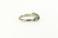 Load image into Gallery viewer, Sterling Silver Southwestern Turquoise Five Stone Artisan Ring