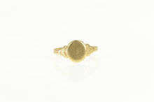 Load image into Gallery viewer, 10K Victorian Oval Monogram Engravable Signet Ring Yellow Gold