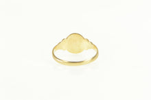Load image into Gallery viewer, 10K Victorian Oval Monogram Engravable Signet Ring Yellow Gold