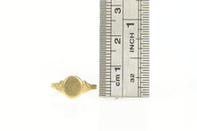 Load image into Gallery viewer, 10K Victorian Oval Monogram Engravable Signet Ring Yellow Gold