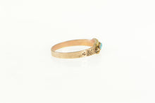 Load image into Gallery viewer, 14K Victorian Turquoise Ornate Baby Child&#39;s Ring Yellow Gold