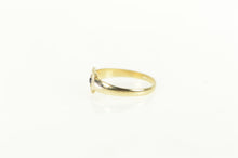 Load image into Gallery viewer, 10K Squared Sim. Sapphire Vintage Childs Baby Ring Yellow Gold