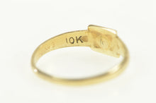 Load image into Gallery viewer, 10K Squared Sim. Sapphire Vintage Childs Baby Ring Yellow Gold