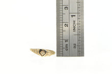 Load image into Gallery viewer, 10K Diamond Vintage Heart Love Baby Childs Ring Yellow Gold