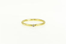 Load image into Gallery viewer, 10K Bamboo Pattern CZ Stackable Statement Band Ring Yellow Gold