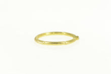 Load image into Gallery viewer, 10K Bamboo Pattern CZ Stackable Statement Band Ring Yellow Gold