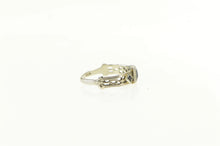 Load image into Gallery viewer, 10K Art Deco Sim. Sapphire Vintage Baby Child&#39;s Ring White Gold