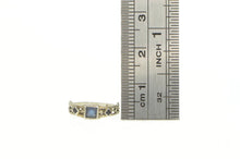 Load image into Gallery viewer, 10K Art Deco Sim. Sapphire Vintage Baby Child&#39;s Ring White Gold