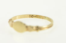 Load image into Gallery viewer, 10K Oval Vintage Engravable Monogram Child&#39;s Ring Yellow Gold