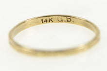 Load image into Gallery viewer, 14K 1.8mm Art Deco Patterned Wedding Band Ring Yellow Gold