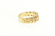 Load image into Gallery viewer, 14K Textured Nugget Cluster Pattern Men&#39;s Ring Yellow Gold