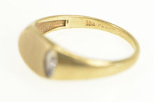 Load image into Gallery viewer, 10K Retro Oval Diamond Accent Monogrammable Ring Yellow Gold
