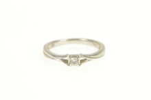 Load image into Gallery viewer, Sterling Silver Diamond Classic Solitaire Vintage Promise Ring