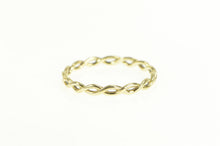 Load image into Gallery viewer, 10K Twist Pattern 2.6mm Twist Stackable Band Ring Yellow Gold