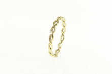 Load image into Gallery viewer, 10K Twist Pattern 2.6mm Twist Stackable Band Ring Yellow Gold