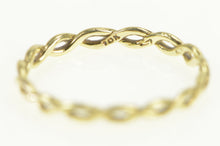 Load image into Gallery viewer, 10K Twist Pattern 2.6mm Twist Stackable Band Ring Yellow Gold