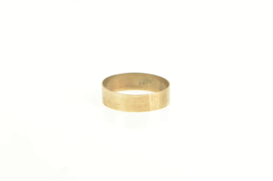14K 3.5mm Wide Squared Victorian Child's Ring Yellow Gold