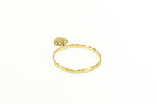 Load image into Gallery viewer, 14K Heart Charm Twist Band Love Symbol Statement Ring Yellow Gold