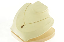 Load image into Gallery viewer, 14K Victorian Tigers Eye Carved Figa Hand Symbol Charm/Pendant Yellow Gold