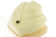 Load image into Gallery viewer, 14K Red &amp; Black Stone Wrapped Vintage Charm/Pendant Yellow Gold