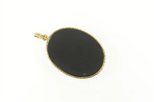 Load image into Gallery viewer, 14K Mosaic Opal Triplet Oval Vintage Statement Pendant Yellow Gold