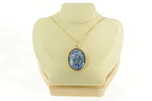 Load image into Gallery viewer, 14K Mosaic Opal Triplet Oval Vintage Statement Pendant Yellow Gold