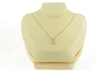 Load image into Gallery viewer, 10K 0.25 Ctw Diamond Graduated Wave Curved Pendant Yellow Gold