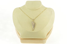 Load image into Gallery viewer, 14K 1.00 Ctw Pave Diamond Encrusted Angel Wing Pendant Yellow Gold