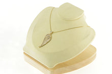 Load image into Gallery viewer, 14K 1.00 Ctw Pave Diamond Encrusted Angel Wing Pendant Yellow Gold