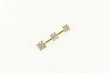 Load image into Gallery viewer, 14K 0.50 Ctw Tiered Diamond Journey Drop Pendant Yellow Gold
