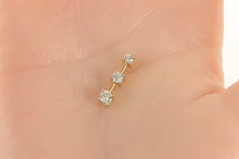 Load image into Gallery viewer, 14K 0.50 Ctw Tiered Diamond Journey Drop Pendant Yellow Gold