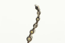 Load image into Gallery viewer, 14K 0.25 Ctw Curvy Diamond Graduated Wave Pendant White Gold