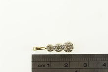 Load image into Gallery viewer, 10K 0.31 Ctw Diamond Three Tiered Bar Journey Pendant Yellow Gold