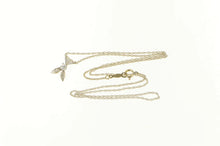 Load image into Gallery viewer, 14K Art Deco 0.16 Ctw OEC Diamond Cluster Chain Necklace White Gold