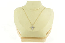 Load image into Gallery viewer, 14K Vintage Diamond Classic Cross Faith Charm/Pendant White Gold