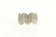 Load image into Gallery viewer, 14K 1.50 Ctw Diamond Zig Zag Pattern Statement Ring Yellow Gold