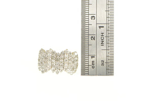 14K 1.50 Ctw Diamond Zig Zag Pattern Statement Ring Yellow Gold