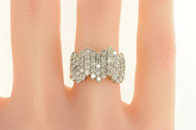 Load image into Gallery viewer, 14K 1.50 Ctw Diamond Zig Zag Pattern Statement Ring Yellow Gold