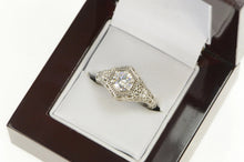 Load image into Gallery viewer, Sterling Silver Elaborate Filigree Solitaire Travel Engagement Ring