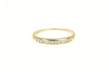 Load image into Gallery viewer, 14K Diamond Classic Vintage Wedding Band Ring Yellow Gold