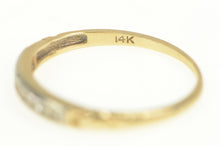 Load image into Gallery viewer, 14K Diamond Classic Vintage Wedding Band Ring Yellow Gold