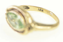 Load image into Gallery viewer, 10K Art Deco Men&#39;s Lime Quartz Marquise Ornate Ring Yellow Gold