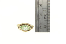 Load image into Gallery viewer, 10K Art Deco Men&#39;s Lime Quartz Marquise Ornate Ring Yellow Gold