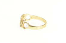 Load image into Gallery viewer, 14K Wavy Curvy Heart Love Symbol Statement Ring Yellow Gold