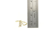 Load image into Gallery viewer, 10K Diamond Inset A Monogram Initial Letter Ring Yellow Gold