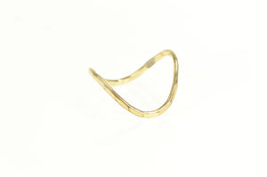 Gold Filled Wavy Curvy Designer Statement Band Ring
